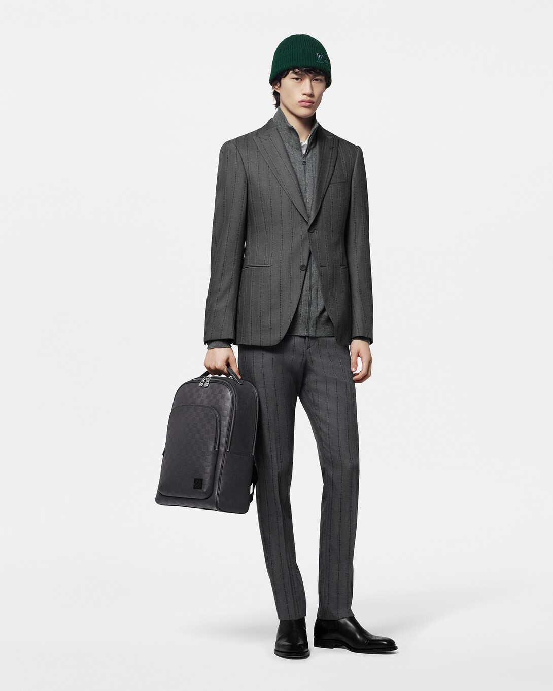 LV Dual Beanie Luxury S00 Green LOUIS VUITTON